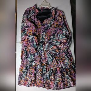 Vince Camuto Floral Long Sleeve Dress